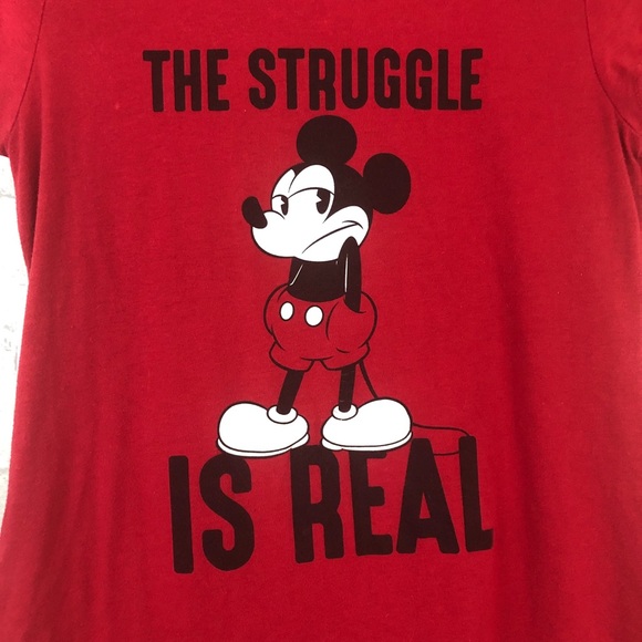 🎉LAST CHANCE 🎉  Disney Mickey Mouse The Struggle Is Real TShirt - Picture 2 of 4